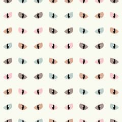 Seamless vector background with cat's eyes. Print. Repeating background. Cloth design, wallpaper.