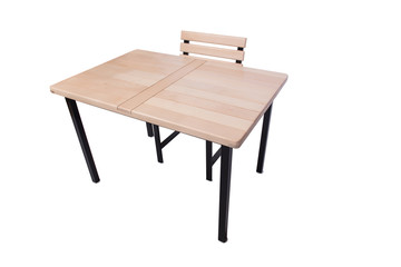 Set of kitchen furniture isolated on white