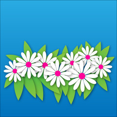 Springtime colorful flowers pattern vector