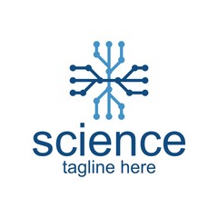 Fototapeta na wymiar Science logo symbol vector