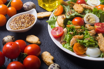 Healthy Chicken Caesar Salad