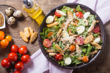 Healthy Chicken Caesar Salad
