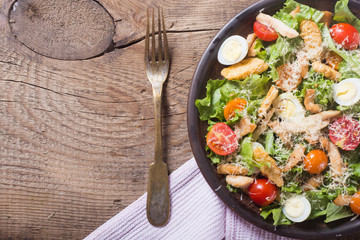 Healthy Chicken Caesar Salad