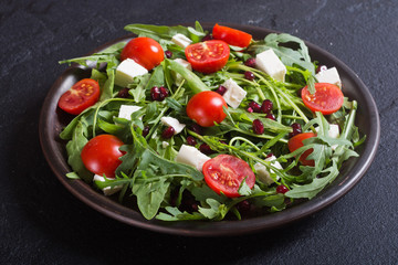 Fresh spring salad with rucola