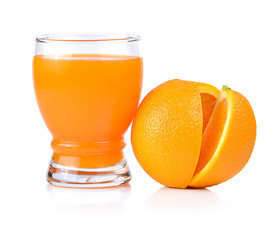 Orange juice  isolated on white background