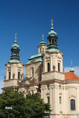 Fototapeta na wymiar Church of St. Nicholas in Old Town Square, Prague 