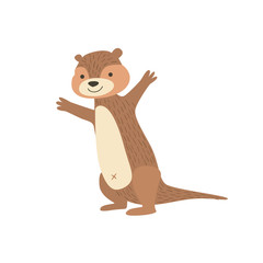 Chipmunk Standing With Arms In The Air