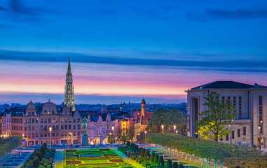 Brussels at night