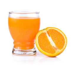 Orange juice  isolated on white background