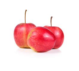 A ripe apple on white background