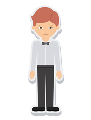 young man male isolated vector illustration design