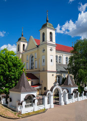 Fototapeta na wymiar Peter and Paul Cathedral, Minsk, Belarus