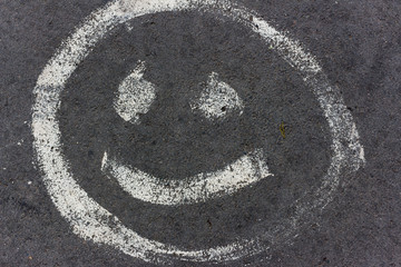 Smile on the pavement