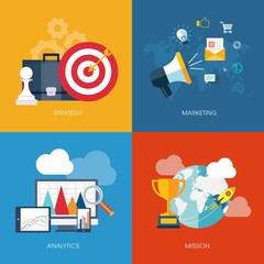 Business infographic with icons