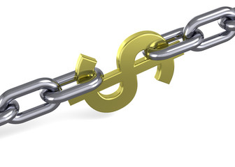 Obraz premium Dollar and Chian - 3D