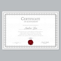 Elegant certificate template