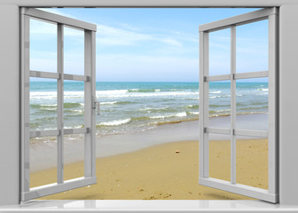 Fototapety  Otwórz okno na lato - 3D