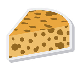 delicious cheese isolated icon vector illustration design
