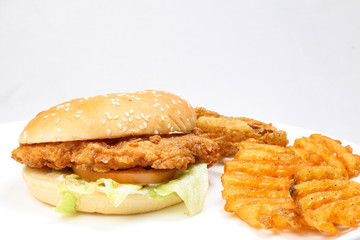 Chicken Cheeseburger burger