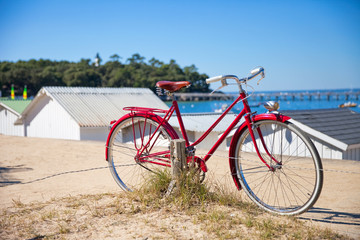 Fototapeta premium Vélo sur la côte de Noirmoutier