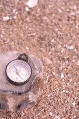Kompass im Sand
