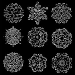 Hipster Snowflake white