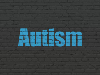 Obraz premium Healthcare concept: Autism on wall background