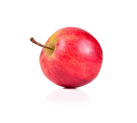A ripe apple on white background