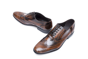 Sapato Homem Castanho Fundo Branco