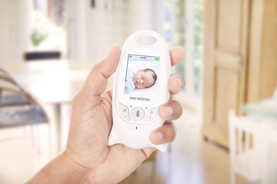 Monitoring sleeping baby through baby monitor