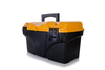 Toolkit box isolated on the white background