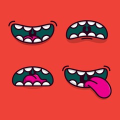 Cartoon mouths