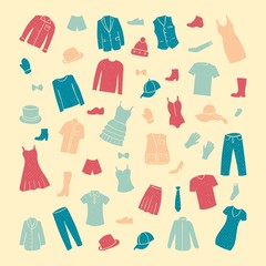 Collection of clothes