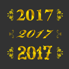 Fototapeta premium The word 2017