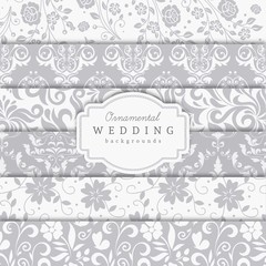 Ornamental wedding backgrounds