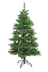 ungeschmückter Kunstchristbaum als Freisteller