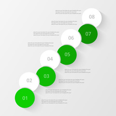 Vector business template for presentation.