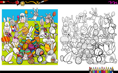easter characters coloring book