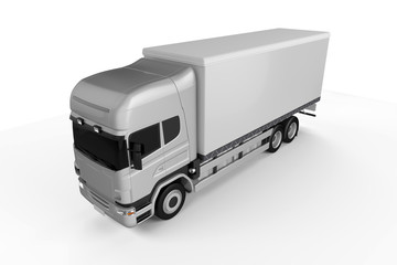 Big Truck Background - Blank mockup for design branding