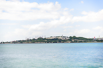 Obraz premium Istanbul tarihi yarımada ve boğaz