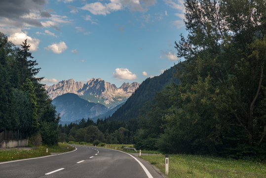Strada carrabile montana