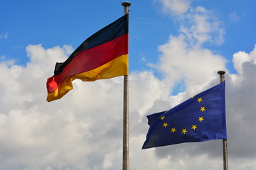 Deutschland Europa Flaggen