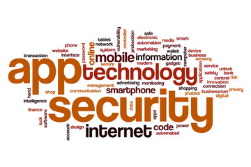 App security word cloud concept