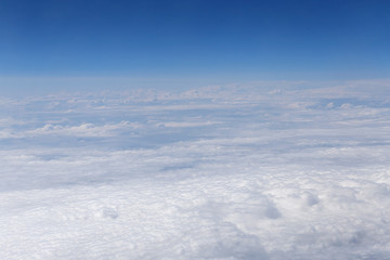 aerial view on clouds