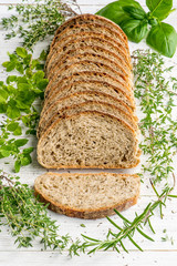 Provence herbs sourdough bread
