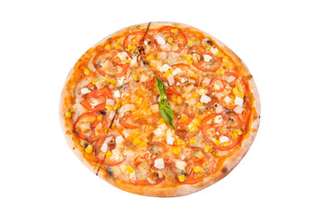 pizza isolated on white