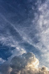 abstract cloud and sky (digital paint technique oil paint)