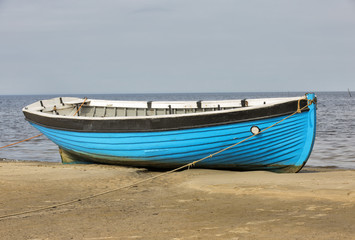 Fototapeta premium fishing boats on the shore of the White Sea