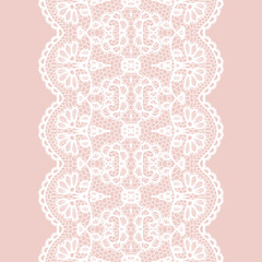 Lacy vintage trim.