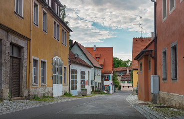 Fototapeta na wymiar .Old German towns.Rothenburg ob der Tauber.Franconia, Bavaria, Germany